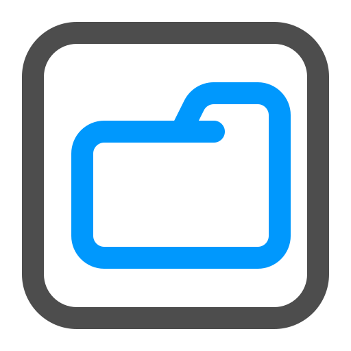 フォルダーアイコン Generic Outline Color icon