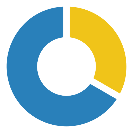 gráfico circular Generic Flat icono