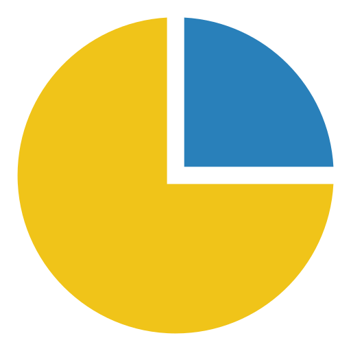 gráfico circular Generic Flat icono