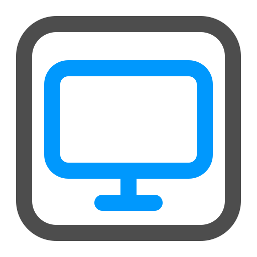 Monitor screen Generic Outline Color icon