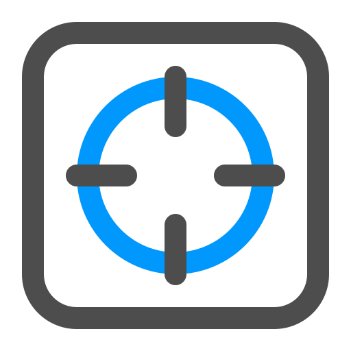 Target symbol Generic Outline Color icon