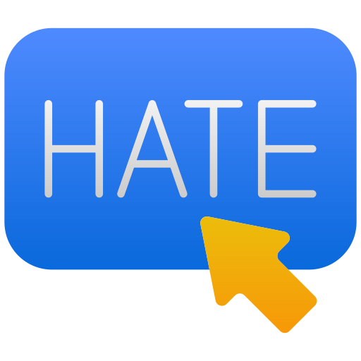 Hate Generic Flat Gradient icon
