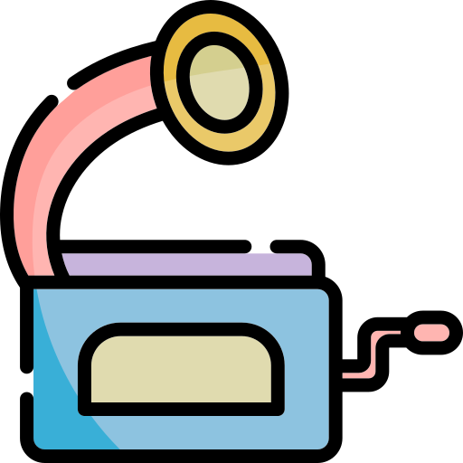 gramófono Generic Outline Color icono