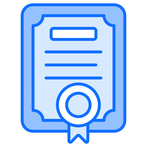 certificaat Generic Blue icoon