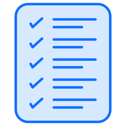 lista de verificación Generic Blue icono