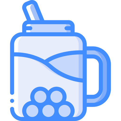 Bubble tea Basic Miscellany Blue icon