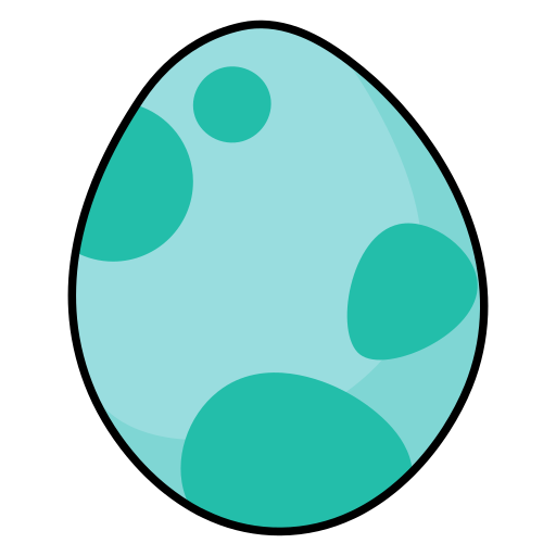 huevo de dinosaurio Generic Thin Outline Color icono