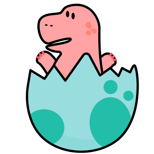 dinosaurier-ei Generic Thin Outline Color icon