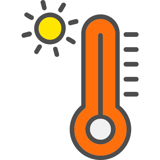 thermomètre Generic Outline Color Icône