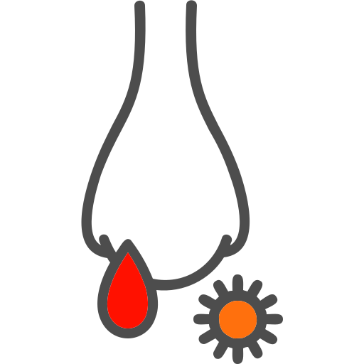 Nose bleeding Generic Outline Color icon