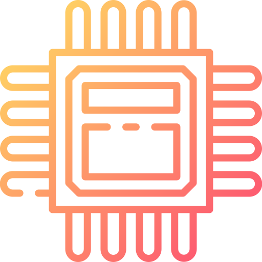 chip de computadora Good Ware Gradient icono