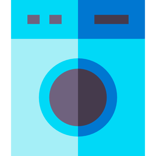 Washing machine Basic Straight Flat icon