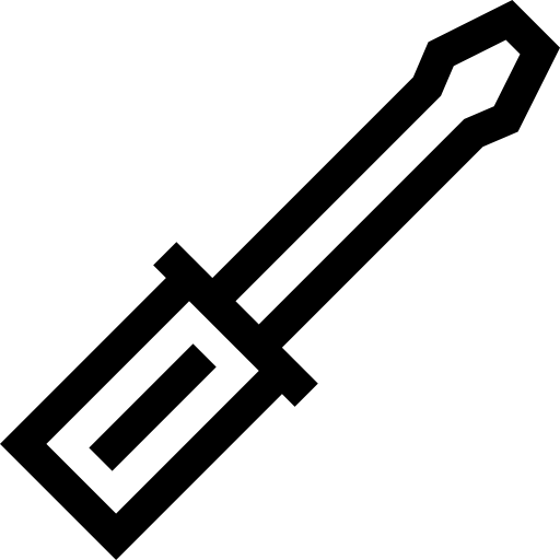 cacciavite Basic Straight Lineal icona