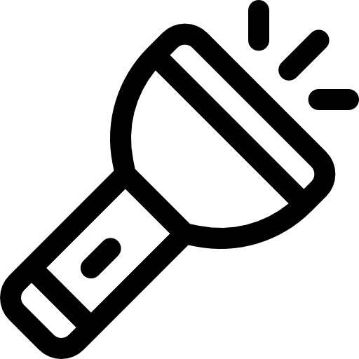 懐中電灯 Basic Rounded Lineal icon