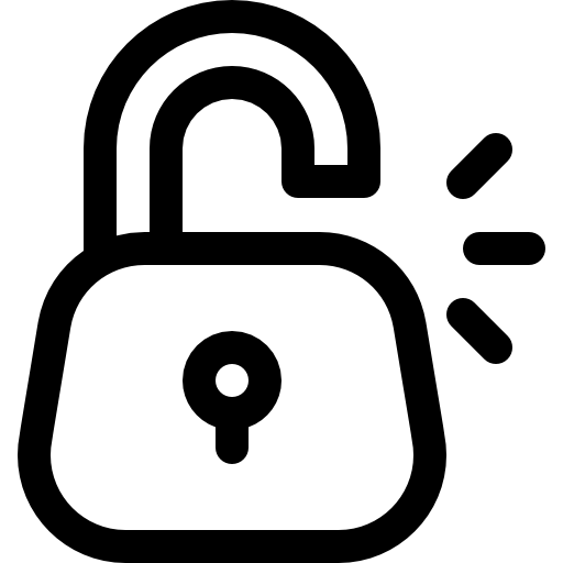 ロック Basic Rounded Lineal icon
