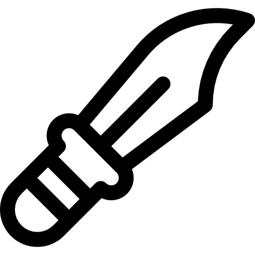 Кинжал Basic Rounded Lineal иконка