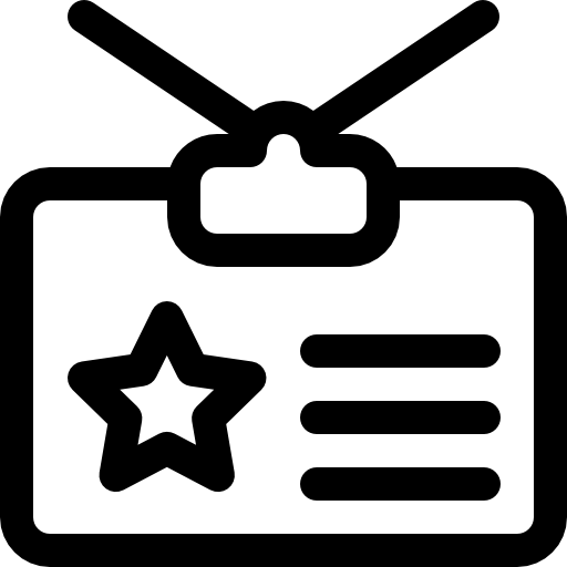 identiteit Basic Rounded Lineal icoon