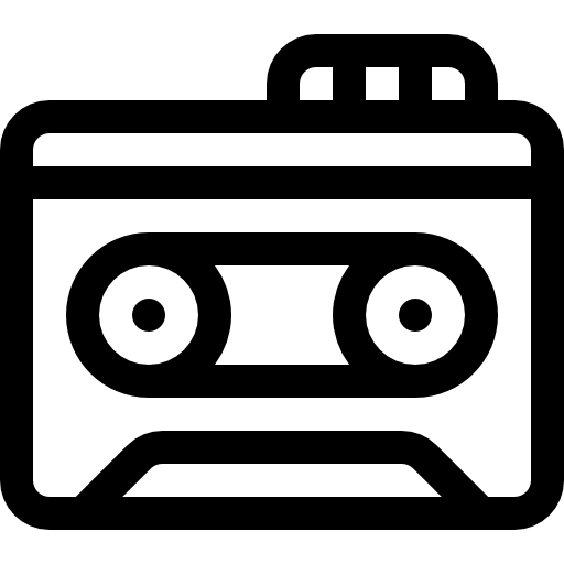 enregistreur Basic Rounded Lineal Icône