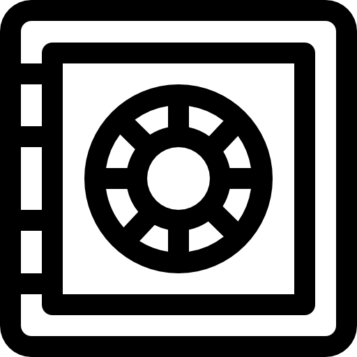 金庫 Basic Rounded Lineal icon