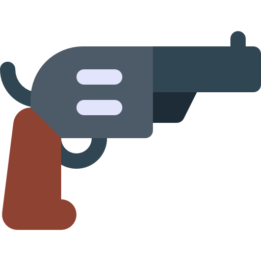 pistole Basic Rounded Flat icon
