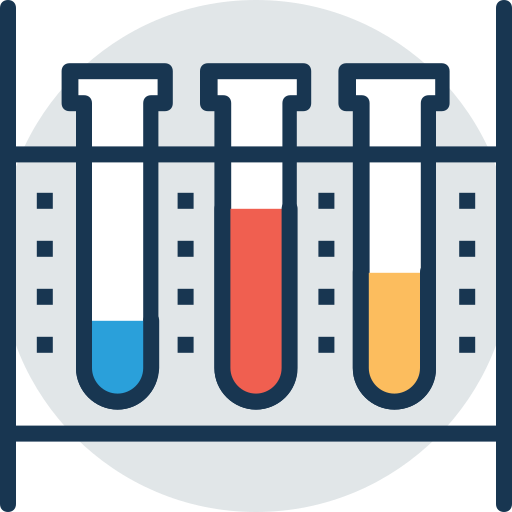 Test tubes Prosymbols Lineal Color icon