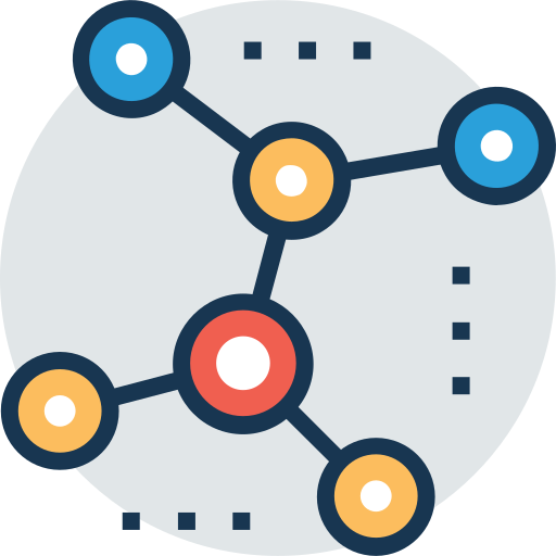 Molecular Prosymbols Lineal Color icon