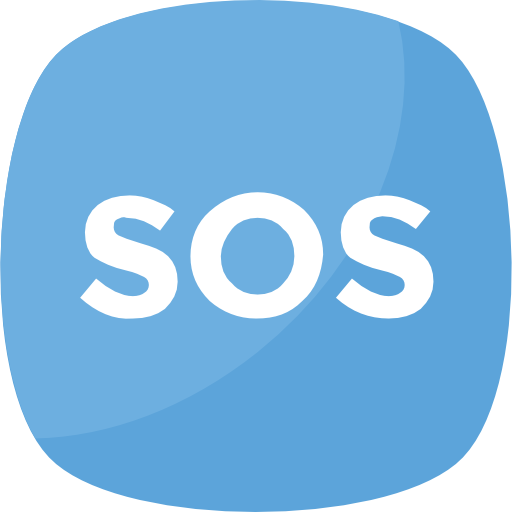 sos Flat Color Flat icon