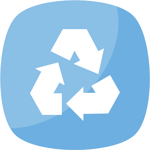 reciclaje Flat Color Flat icono