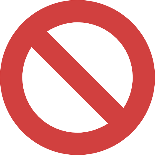 prohibido Flat Color Flat icono