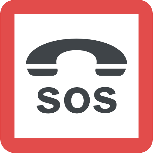 sos Flat Color Flat icon