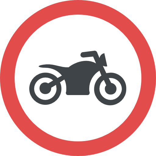 moto Flat Color Flat icono