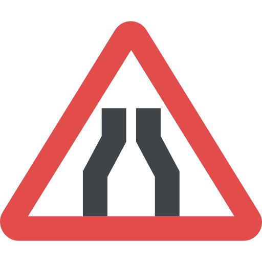 znak drogowy Flat Color Flat ikona