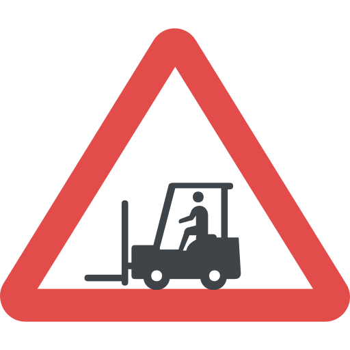 Forklift Flat Color Flat icon