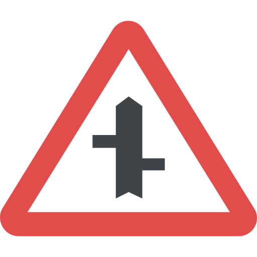 znak drogowy Flat Color Flat ikona