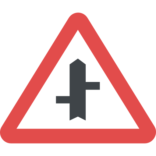 Traffic sign Flat Color Flat icon