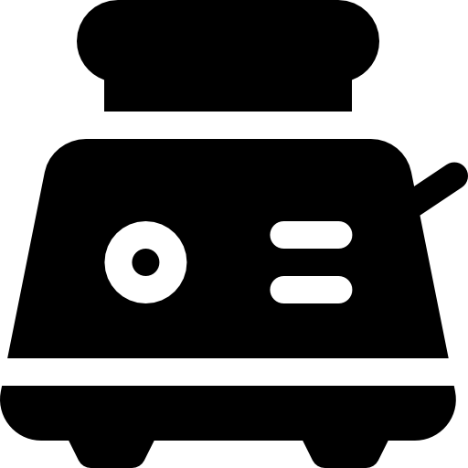 tostadora Basic Rounded Filled icono