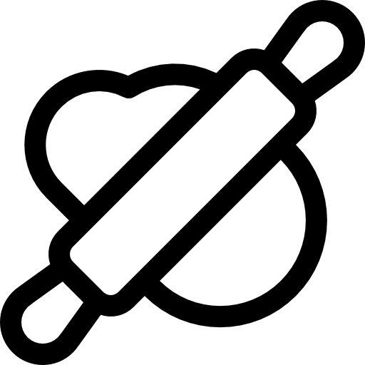 麺棒 Basic Rounded Lineal icon