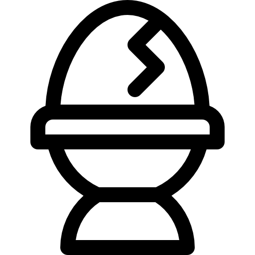 huevo Basic Rounded Lineal icono