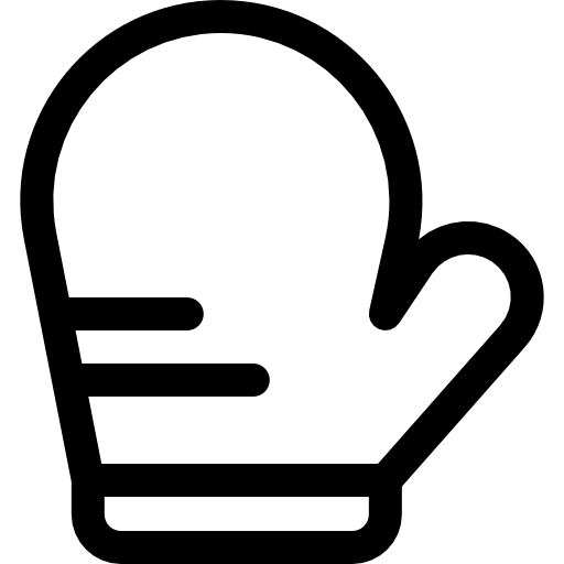 guanto Basic Rounded Lineal icona
