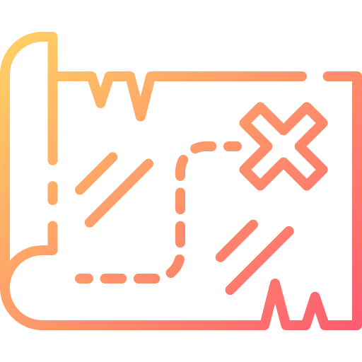 mapa do tesouro Good Ware Gradient Ícone