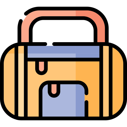 Duffle bag Generic Outline Color icon