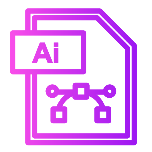 ai-bestandsformaat Generic Gradient icoon