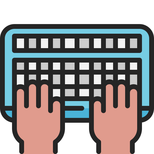 Typing Generic Outline Color icon