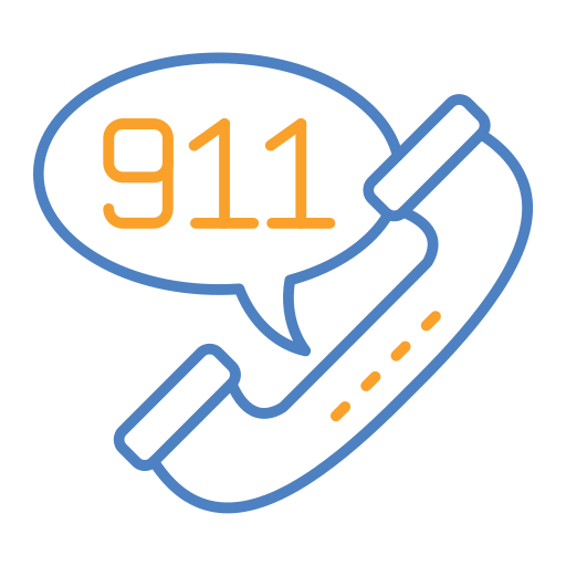 911 звонок Generic Outline Color иконка