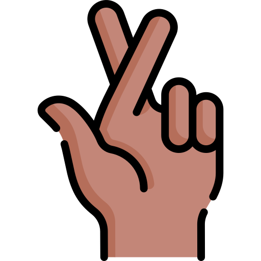 finger kreuzen Special Lineal color icon