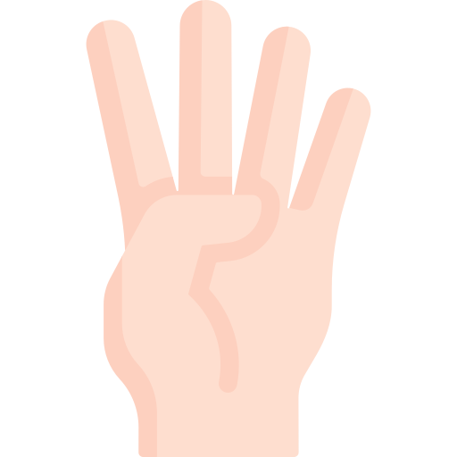 Четыре пальца Special Flat иконка