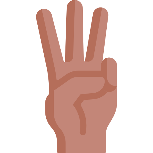 drei finger Special Flat icon