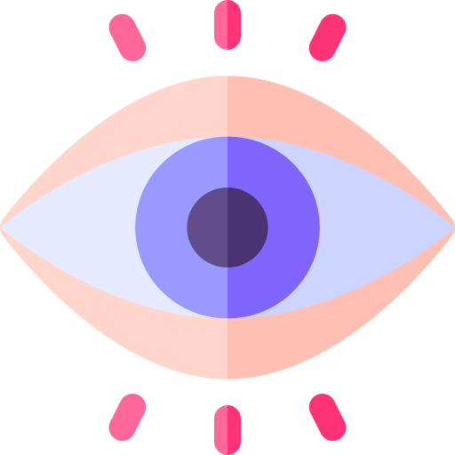 Зрение Basic Rounded Flat иконка