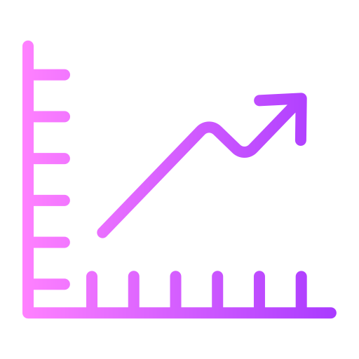 gráfico de líneas Generic Flat Gradient icono