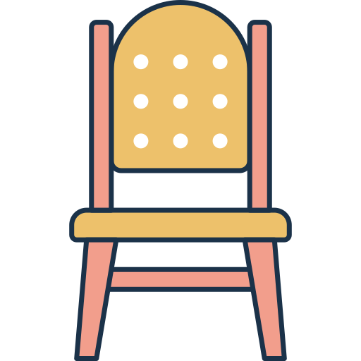 silla del comedor Generic Outline Color icono